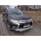 Накладка решётки радиатора нижняя 12 мм ТСС для Mitsubishi Outlander 2015-2018