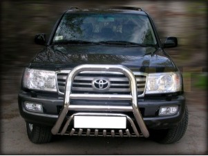 Кенгурин передний 76 мм с защитой картера для Toyota Land Cruiser 100 № LC 2