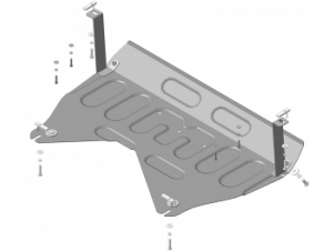 Усиленная защита картера двигателя, КПП (2 мм, сталь) для Kia Sportage 2010-2016, Hyundai ix35 2010-2015 №70904